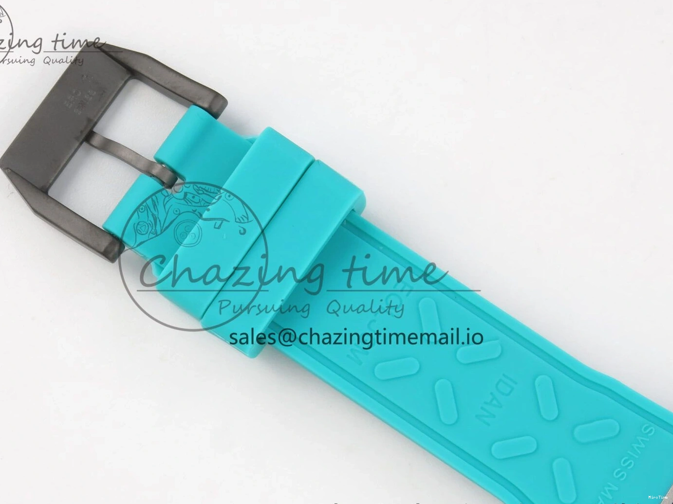 MIROTIME 0109 Pilot Mark XX BLSF 1:1 Best Edition Black Blue Dial on Blue Rubber Strap MIYOTA Sleek 6989